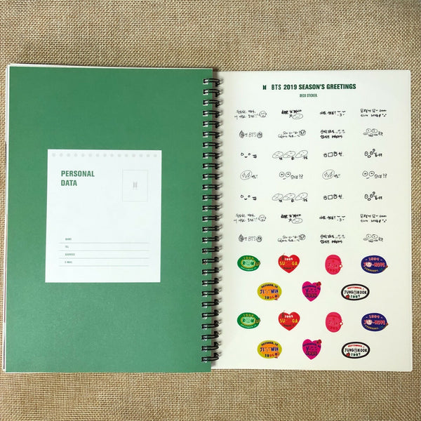 BTS [ 2019 Season's Greetings ] Official Diary Book Photobook / New, Rare / Gift