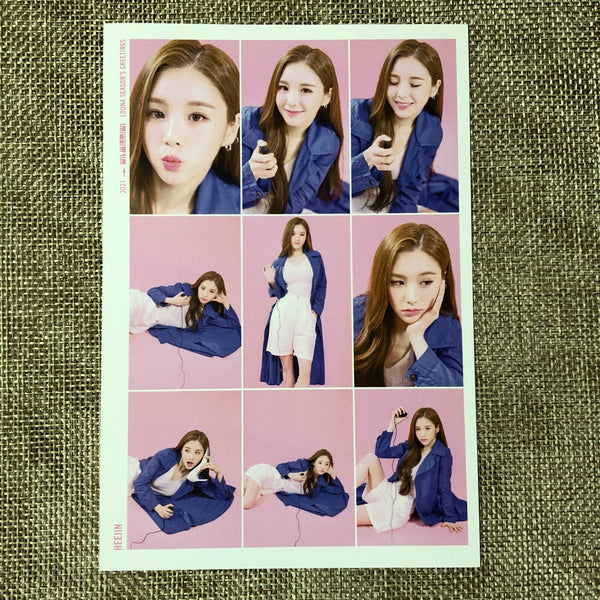 LOONA HEEJIN [ 2021 Season's Greetings ] Official Postcard Set / New / Gift
