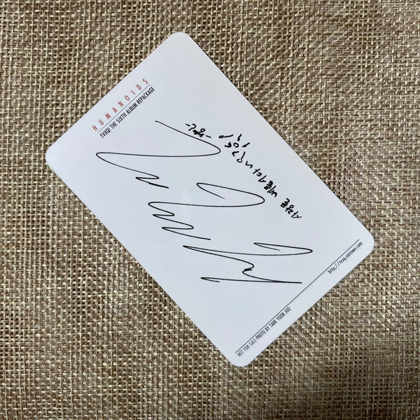TVXQ [ Humanoids ] All Members Signed Autographed Promo Album /Mint, Rare / Gift