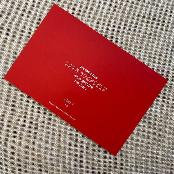 BTS Jungkook Suga 3/6 [Speak Yourself The Final] Official Postcard Photocard /+G
