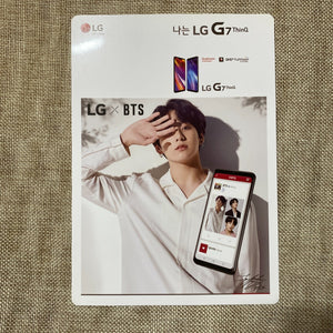 BTS JUNGKOOK [ LG x BTS G7 ThinQ ] Mini Poster Photocard / New, Rare / Gift