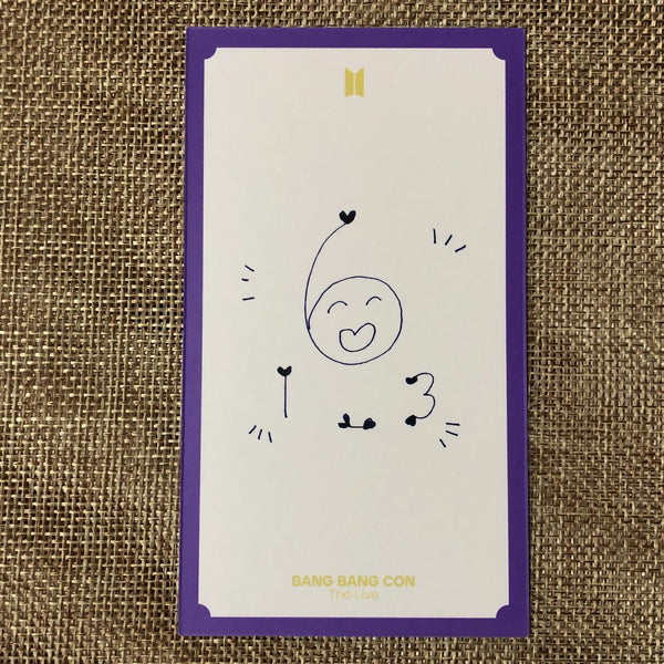 BTS J-HOPE 2/4 [BANG BANG CON The Live] Official Message Photocard / New / Gift