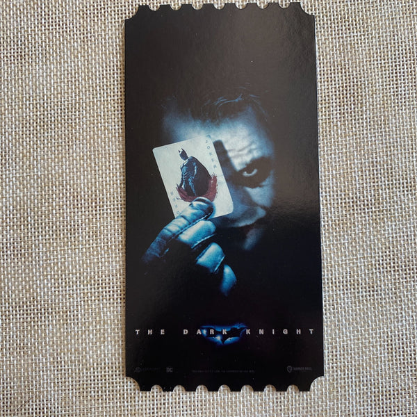 JOKER DARK KNIGHT Movie / Official Photo Ticket Photocard Set / New, Rare / Gift