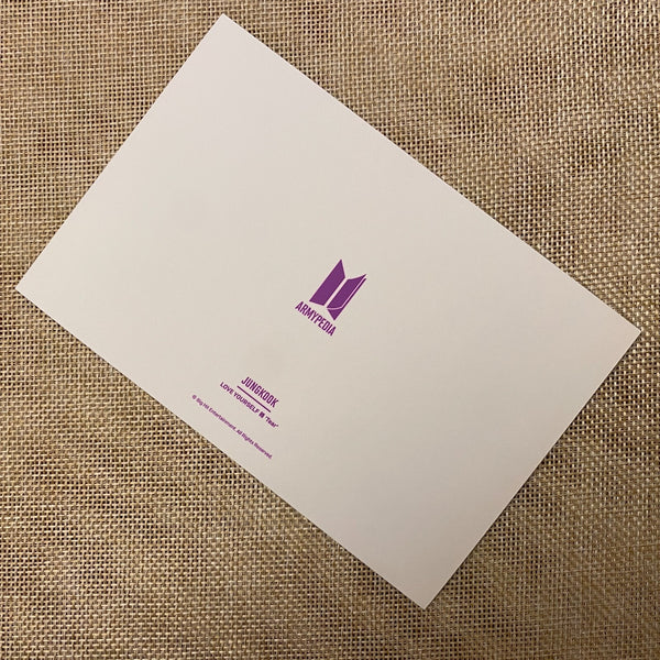 BTS JUNGKOOK #2 [Armypedia Love Yourself Answer] Official Postcard Photocard /+G