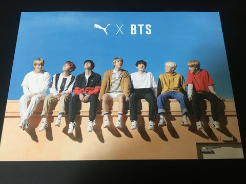 BTS GROUP [PUMA Turin] Official Photocard Postcard, Special Limited / New / Gift