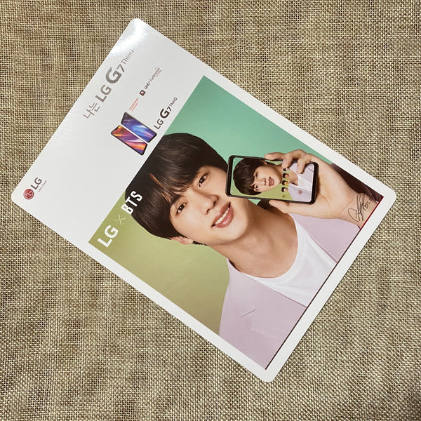 BTS JIN [ LG x BTS G7 ThinQ ] Mini Poster Photocard, LG / New, Rare / Gift
