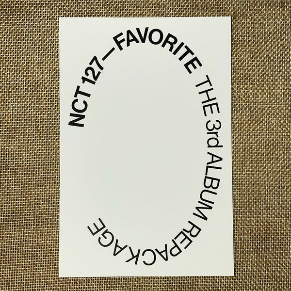 NCT 127 DOYOUNG [FAVORITE] Official Postcard, 3rd Repackage CLASSIC Ver. / Gift
