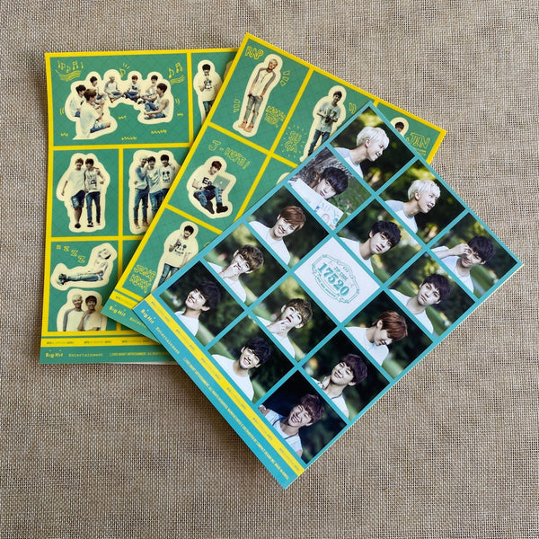 BTS Members [2nd Muster ZIP CODE 17520] Official Sticker Set / New, Rare / Gift