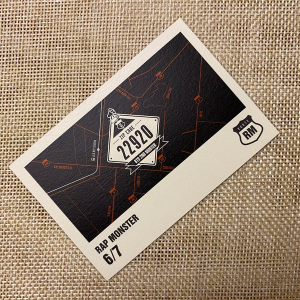 BTS RM 6/7 [ ARMY 2nd Muster ZIP CODE 22920 Official Mini Photocard ] NEW/+G