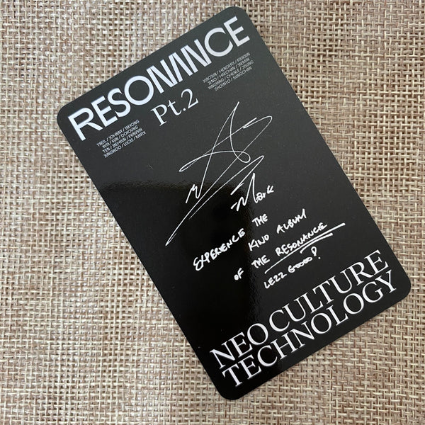 NCT 2020 MARK [RESONANCE Pt.2 Arrival KIHNO KIT] Official Photocard / New / Gift