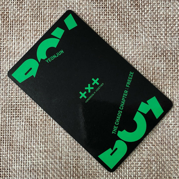 TXT YEONJUN [The Chaos Chapter Freeze] Official Photocard, Boy Ver / New / Gift