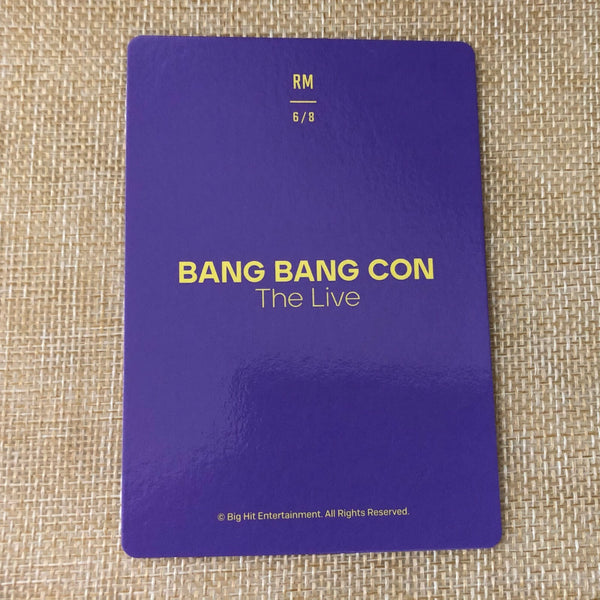 BTS RM 6/8 [ BANG BANG CON The Live ] Official Mini Photocard / New / Gift