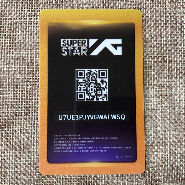 BLACKPINK JENNIE [5th Anniversary Super Star YG] Official Photocard / New / Gift