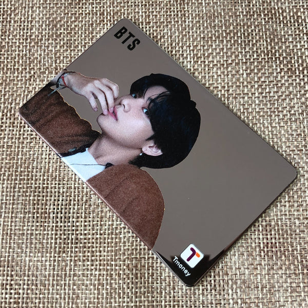 BTS V [ 2021 CU T-Money ] Official Mirror Transportation Photocard / New / Gift