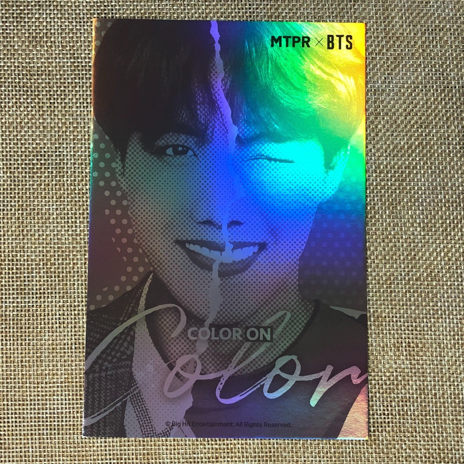 BTS J-HOPE [MTPR Contact Lens] Official Hologram Postcard, Limited / New / Gift