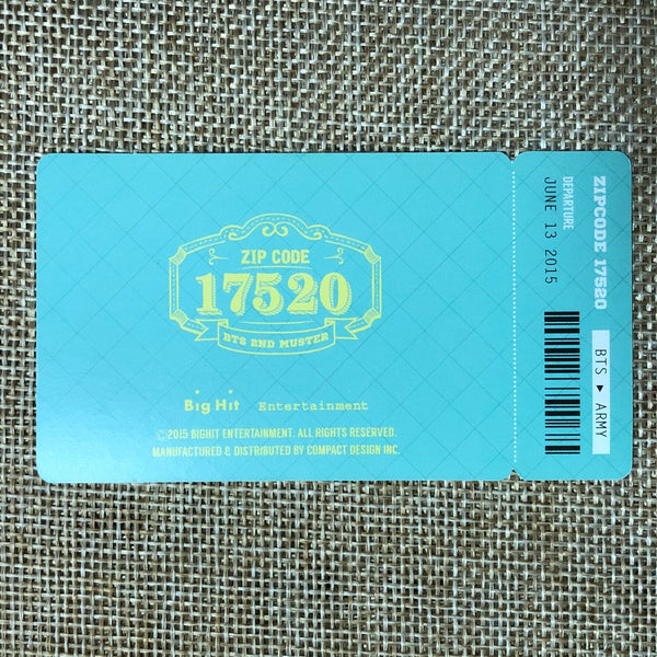 BTS J-HOPE [2nd Muster 17520] Official Photocard Photo Ticket / New, Rare / Gift
