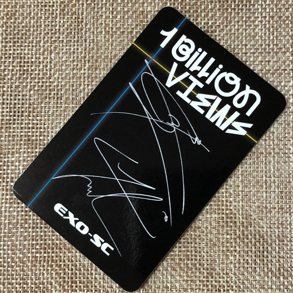 EXO-SC SEHUN CHANYEOL [ 1 Billion Views ] Official Photocard, 1st / New / Gift