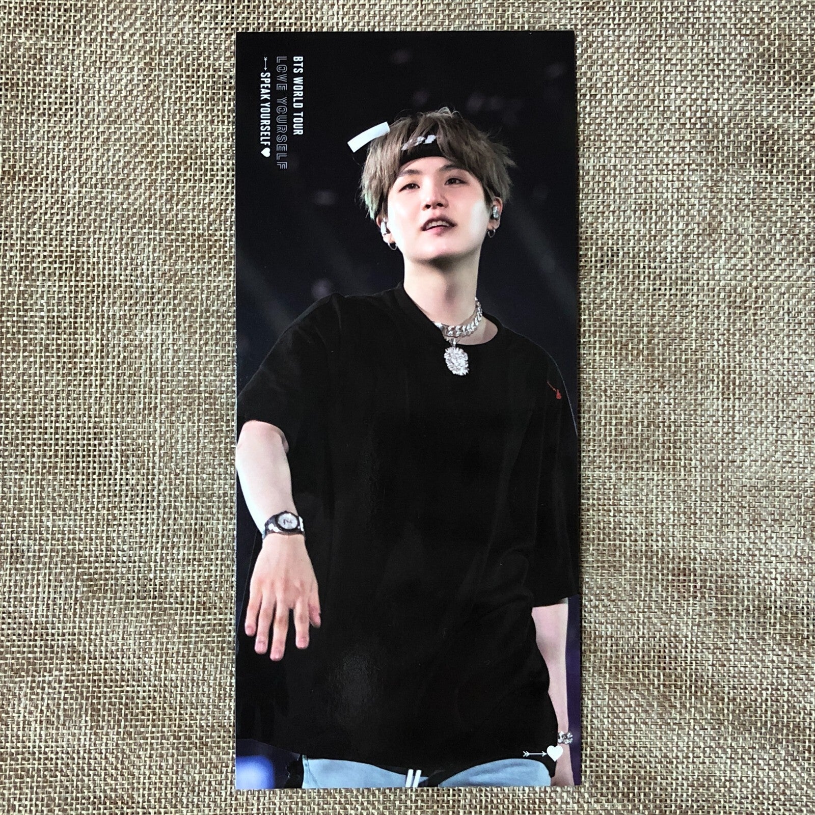BTS SUGA [ Speak Yourself World Tour London DVD ] Official Bookmark / New / Gift