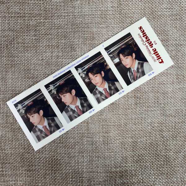 BTS V Taehyung [ 2021 Holiday Little Wishes ] Official 4 cut photocard /New /GFT