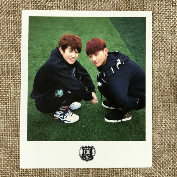 EXO GROUP [XOXO Growl] Official Polaroid Photocard Set of 5, Postcard / Gift