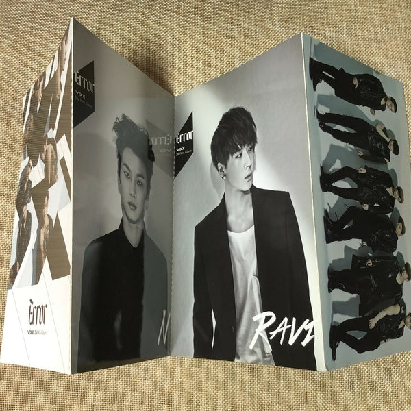 VIXX GROUP [ ERROR ] Official Brochure Poster, 2nd Mini Album / New, Rare / Gift