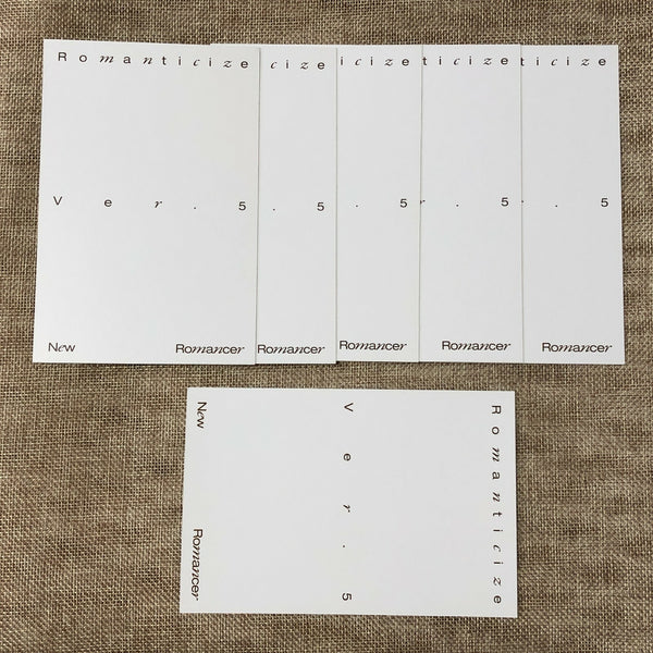 Nu'est GROUP [ Romanticize ] Official Postcard Set / New / Gift
