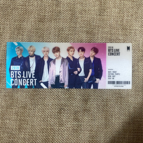 BTS GROUP [ World OST Album ] Lenticular Ticket Photocard / New, Rare / Gift