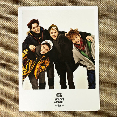 EXO GROUP #1 [ KOLON Sport ] Official Polaroid Photocard, EXO K M / New / Gift