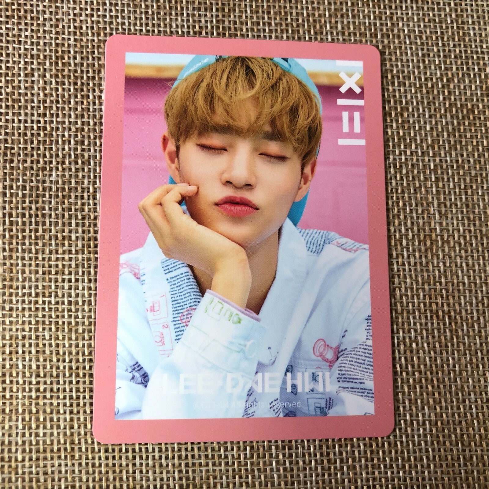 WANNA ONE LEE DAEHWI [ TO BE ONE ] Official Photocard, Pink Ver / New / Gift