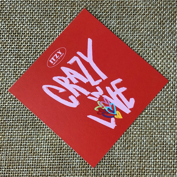 ITZY RYUJIN #2 [CRAZY IN LOVE] Official Preorder Special Photocard / New / Gift