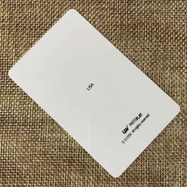BLACKPINK LISA #2 [ The Movie CGV ] Official Ticket Photocard / New, Rare / Gift