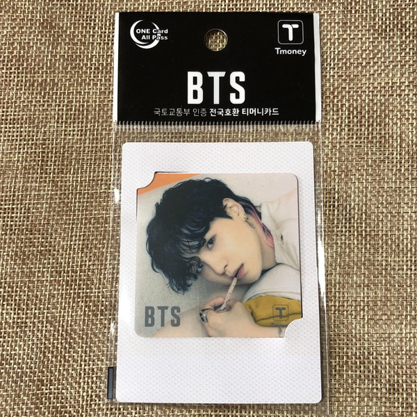BTS SUGA [ 2021 CU T-Money ] Official Mini transparent Photocard / New / Gift