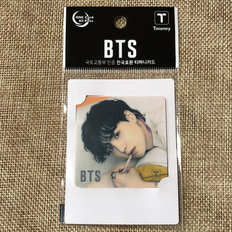 BTS SUGA [ 2021 CU T-Money ] Official Mini transparent Photocard / New / Gift