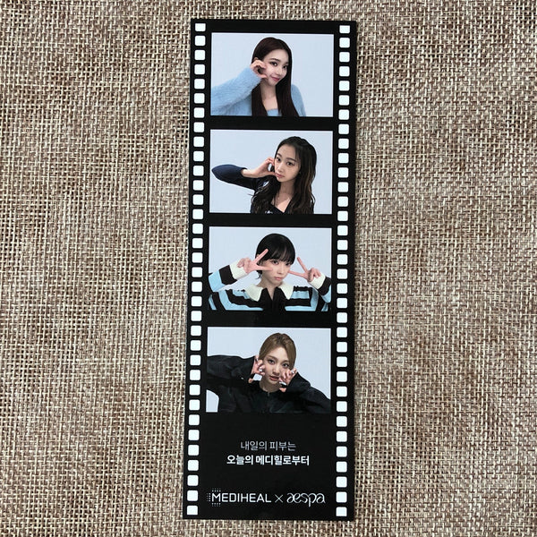 AESPA GROUP [MEDIHEAL] Official 4 Cut Photo + Sticker Set, SM TOWN / New / Gift