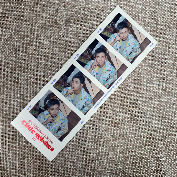 BTS RM [ 2021 Holiday Little Wishes ] Official 4 cut photocard /New, Rare/Gift