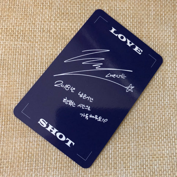 EXO CHEN [ LOVE SHOT ] Official Photocard, 5th Repackage Album / New / Gift