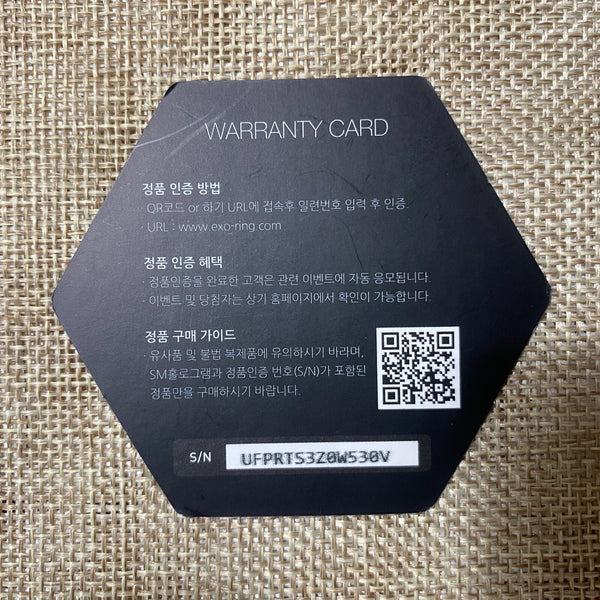 EXO [ Official Limited Ring ] Rose Gold, HK10, US4.5 / New, Rare / Gift
