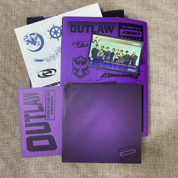 ATEEZ SIGNED [The World] Promo Album CD+Photobook+PC / Autographed All Member