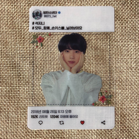 BTS JIN [ Love Yourself Official Army Booth ] Transparent Photocard / New / Gift