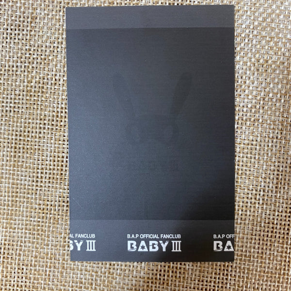 B.A.P HIMCHAN [ FANCLUB BABY 3 ] Official Photocard / New, Rare / Gift