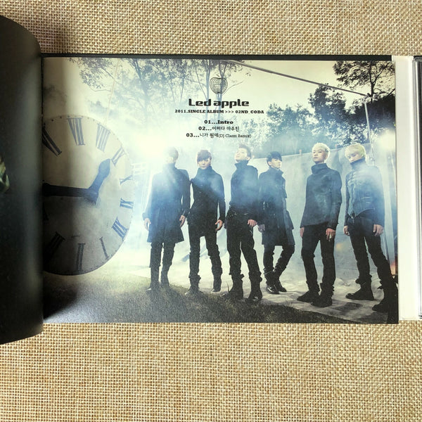 LED APPLE HAND SIGNED [ CODA ] 2nd Single Promo Album Autographed / NO PC / New