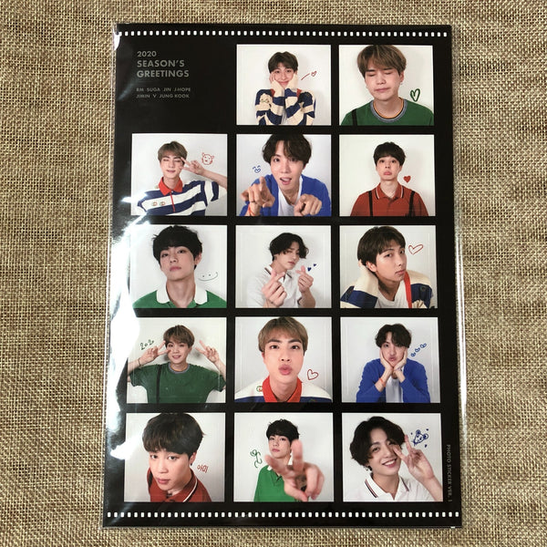 BTS GROUP [ 2020 Season's Greetings ] Official Limited Sticker Set / New / Gift