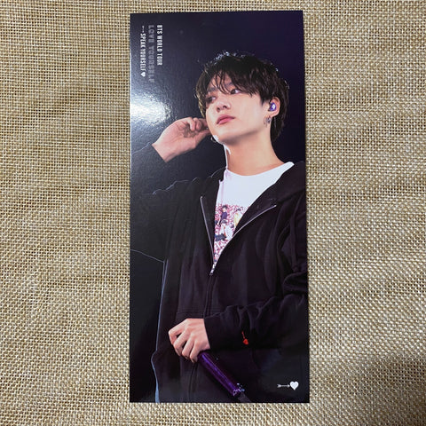 BTS JUNGKOOK [Speak Yourself World Tour London DVD] Official Bookmark / Gift