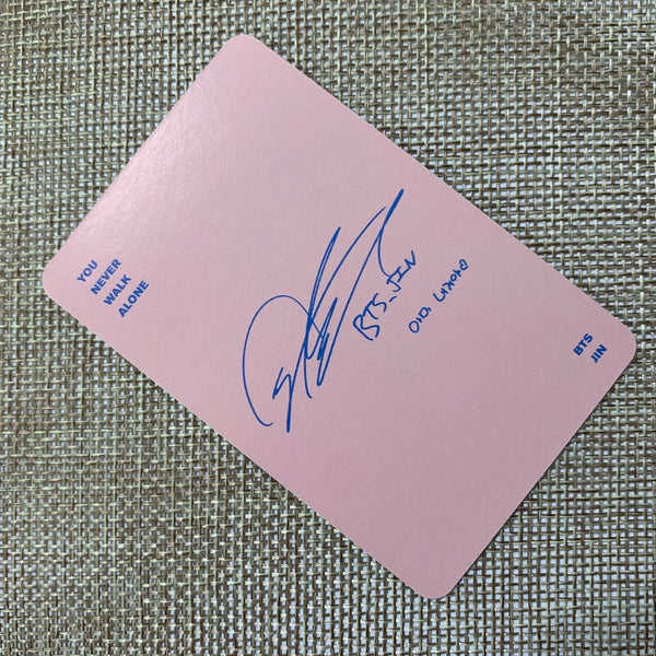 BTS JIN [ YNWA You Never Walk Alone ] Official Photocard / New / Gift