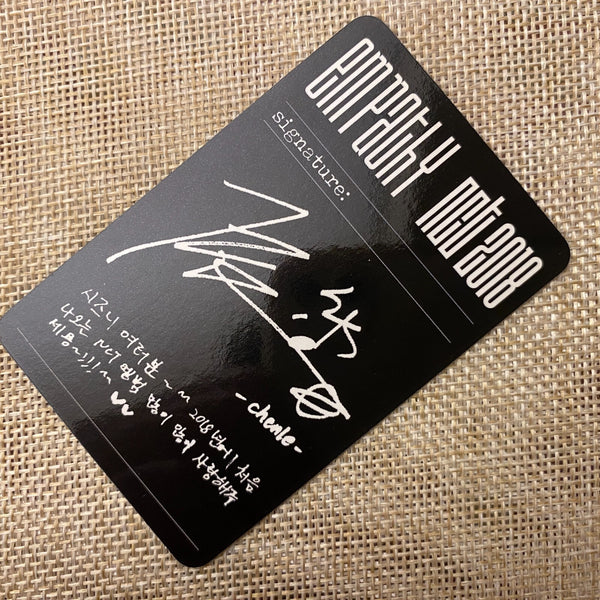 NCT 2018 CHENLE [ EMPATHY ] Official Photocard, Reality Ver / New, Rare / Gift