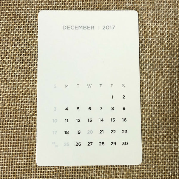 EXO GROUP #3 [2017 Season's Greetings] Official Mini Calendar Photocard / Gift