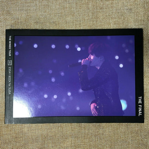 BTS SUGA [The Wings Tour Essay Book for SUGA] Official Photobook / New, Rare /+G