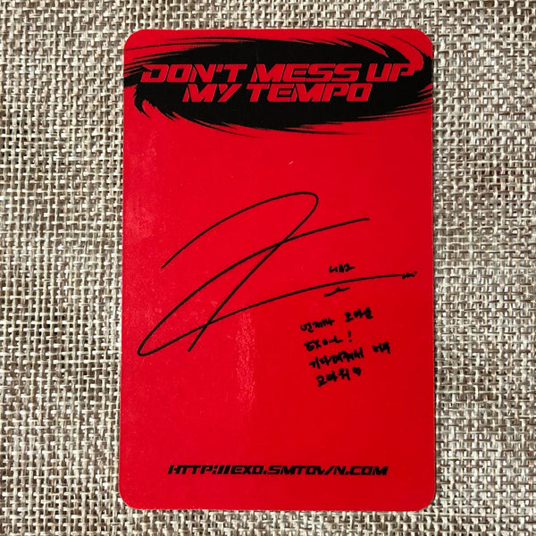 EXO KAI [Don't mess up My Tempo] Official Photocard, VIVACE 5th Album / Gift