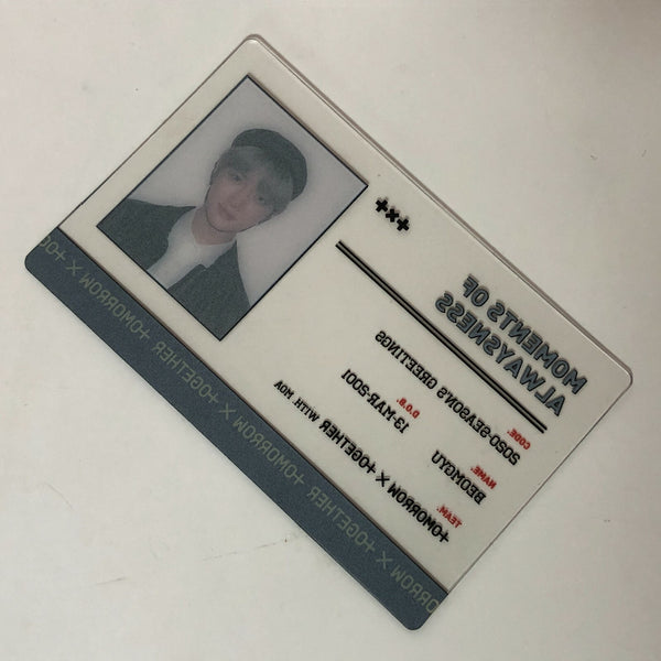 TXT BEOMGYU [ 2020 Season's Greetings ] Official ID Card Photocard / New / Gift