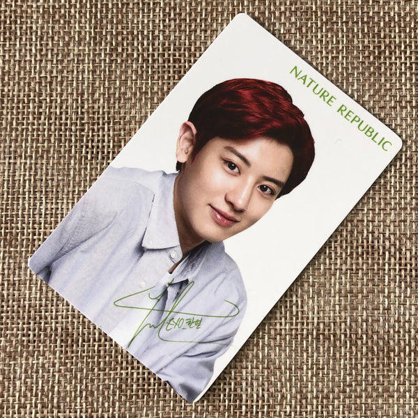 EXO CHANYEOL [Nature Republic] Official Limited Photocard, EXO-K / New, Rare /+G